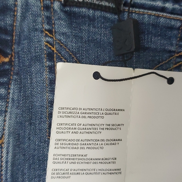 Dolce and Gabbana Side Button Up Blue Jeans - Picture 15 of 15